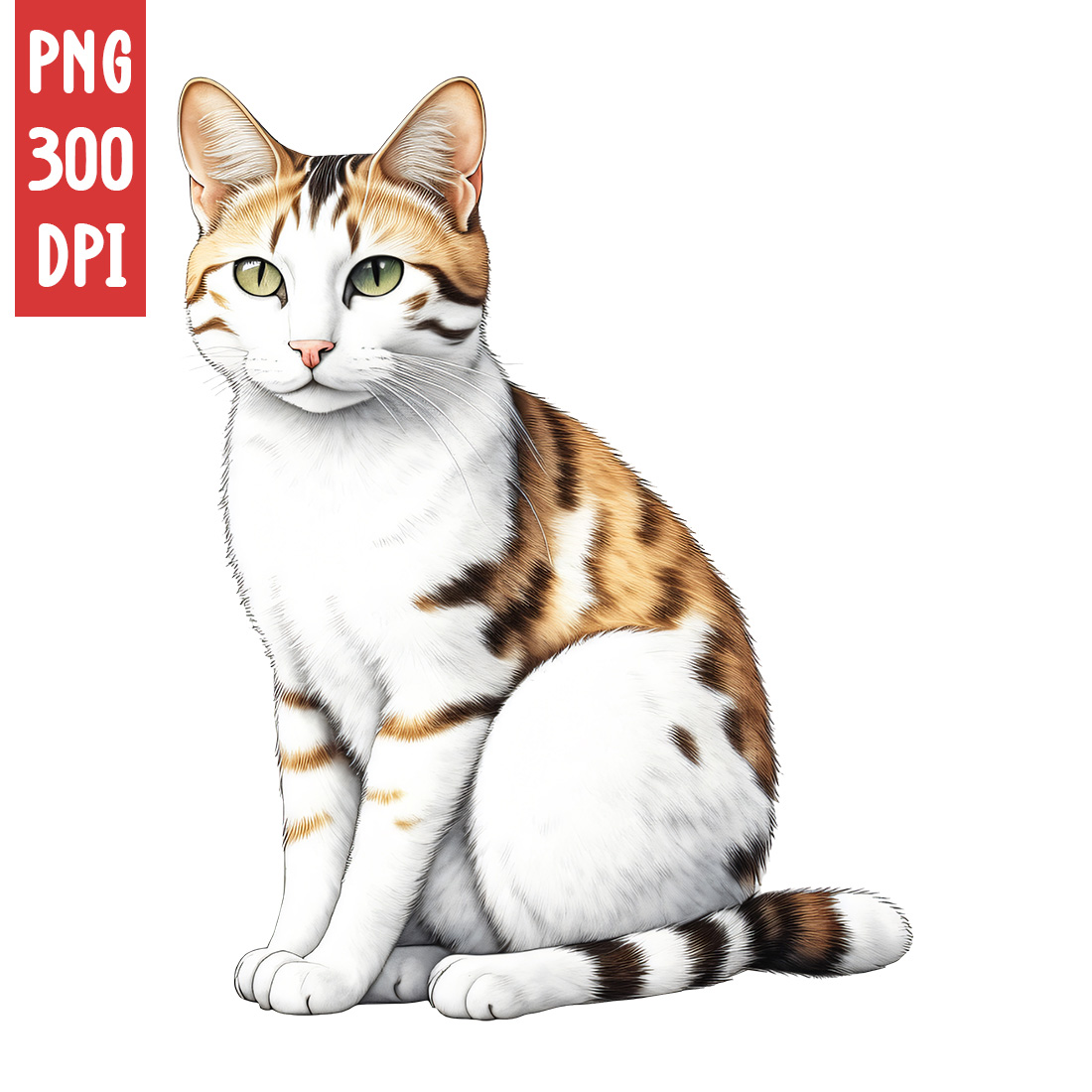 Cute Cat Clipart | Animals Clipart | PNG preview image.