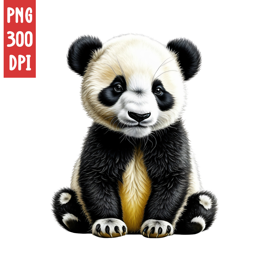 Panda Clipart | Animals Clipart | PNG preview image.