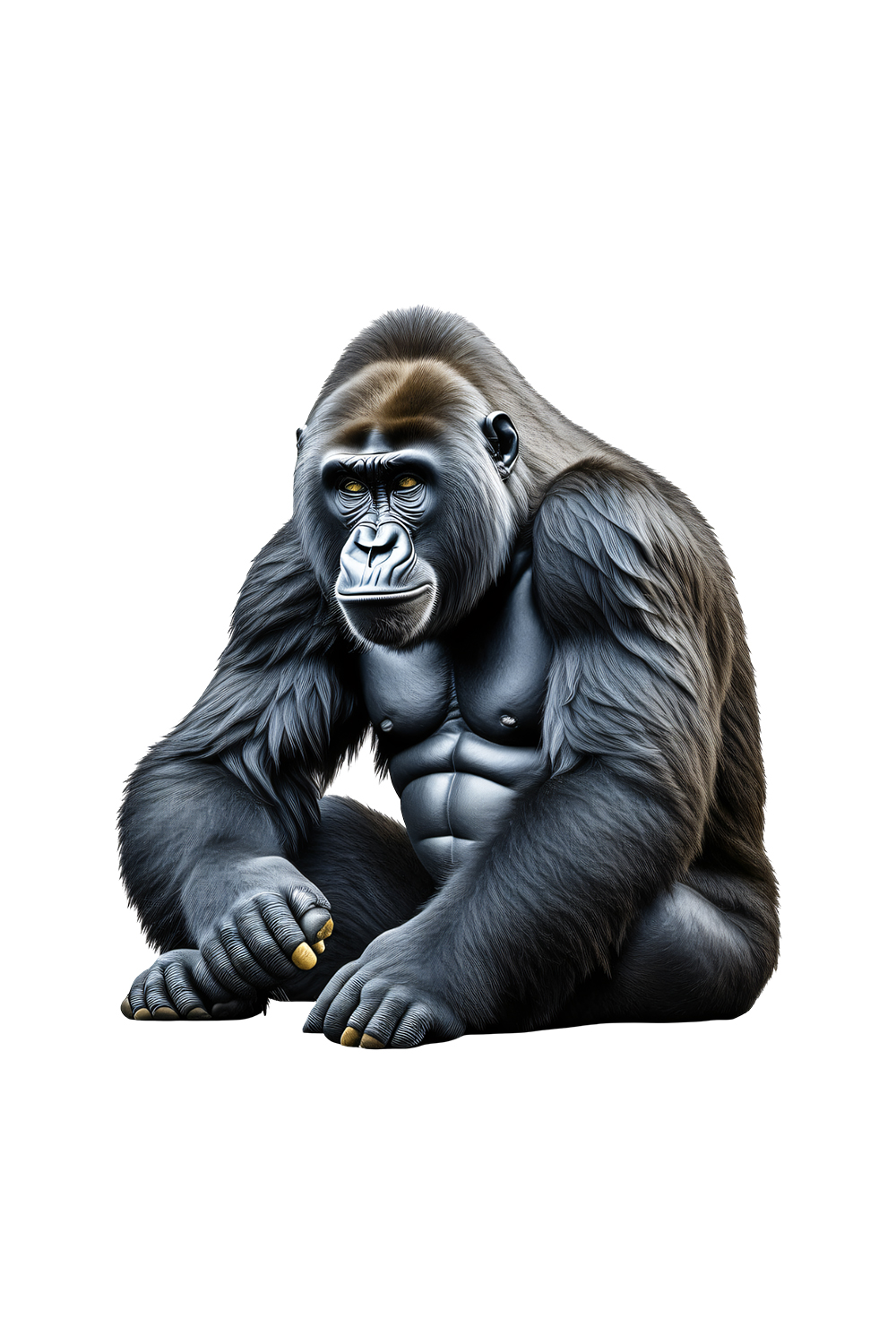 Gorilla Clipart | Animals Clipart | PNG pinterest preview image.