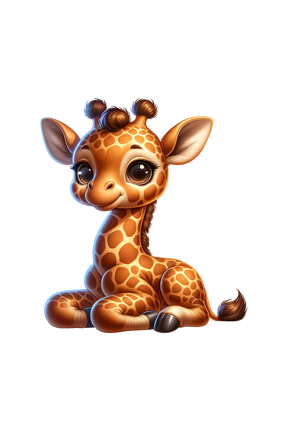 Cute Giraffe Clipart | Animals Clipart | PNG pinterest preview image.