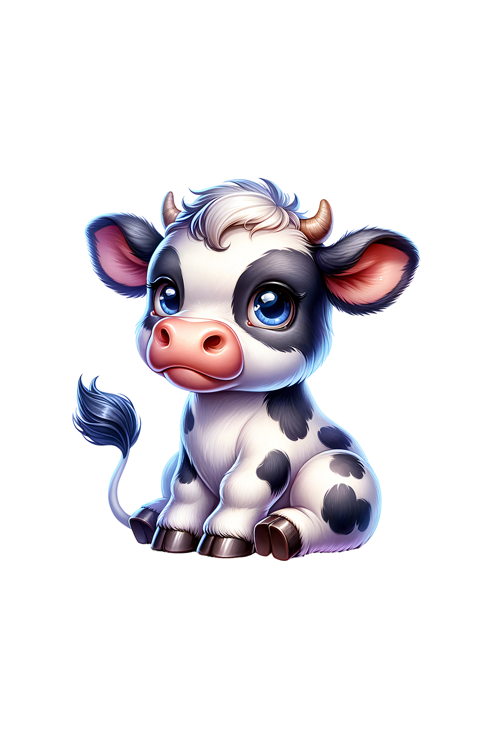 Cute Cow Clipart | Animals Clipart | PNG pinterest preview image.