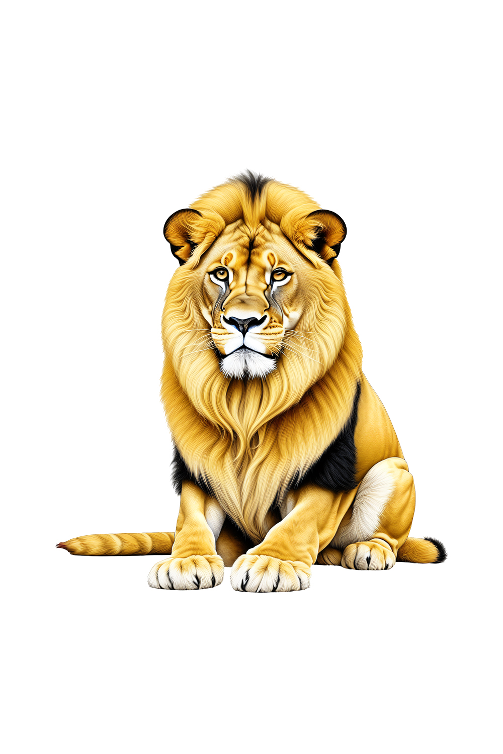 Lion Clipart | Animals Clipart | PNG pinterest preview image.