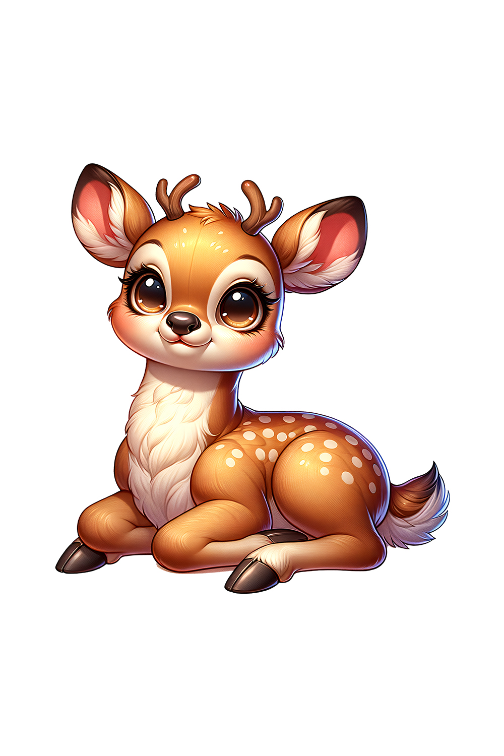 Cute Deer Clipart | Animals Clipart | PNG pinterest preview image.