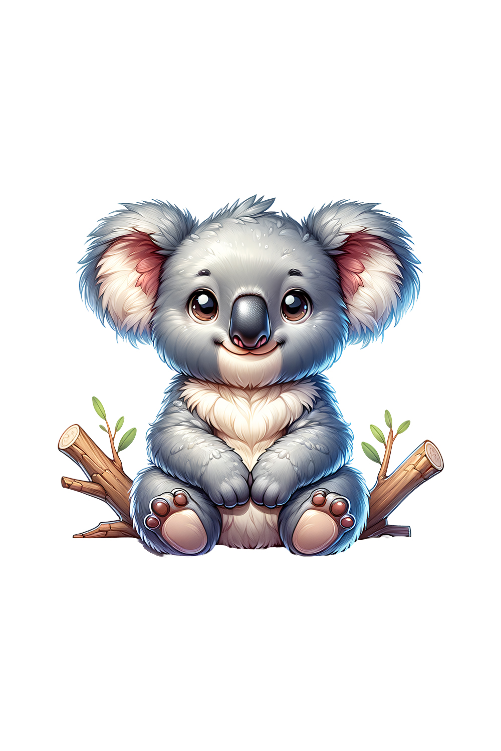 Cute Kaola Clipart | Animals Clipart | PNG pinterest preview image.