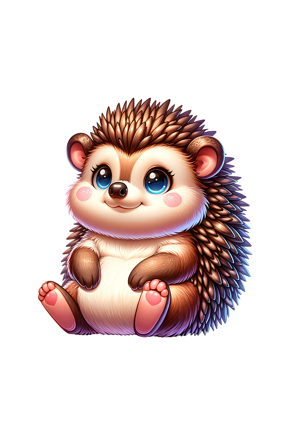 Cute Hedgehog Clipart | Animals Clipart | PNG pinterest preview image.