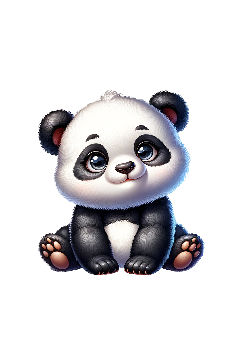 Cute Panda Clipart | Animals Clipart | PNG pinterest preview image.
