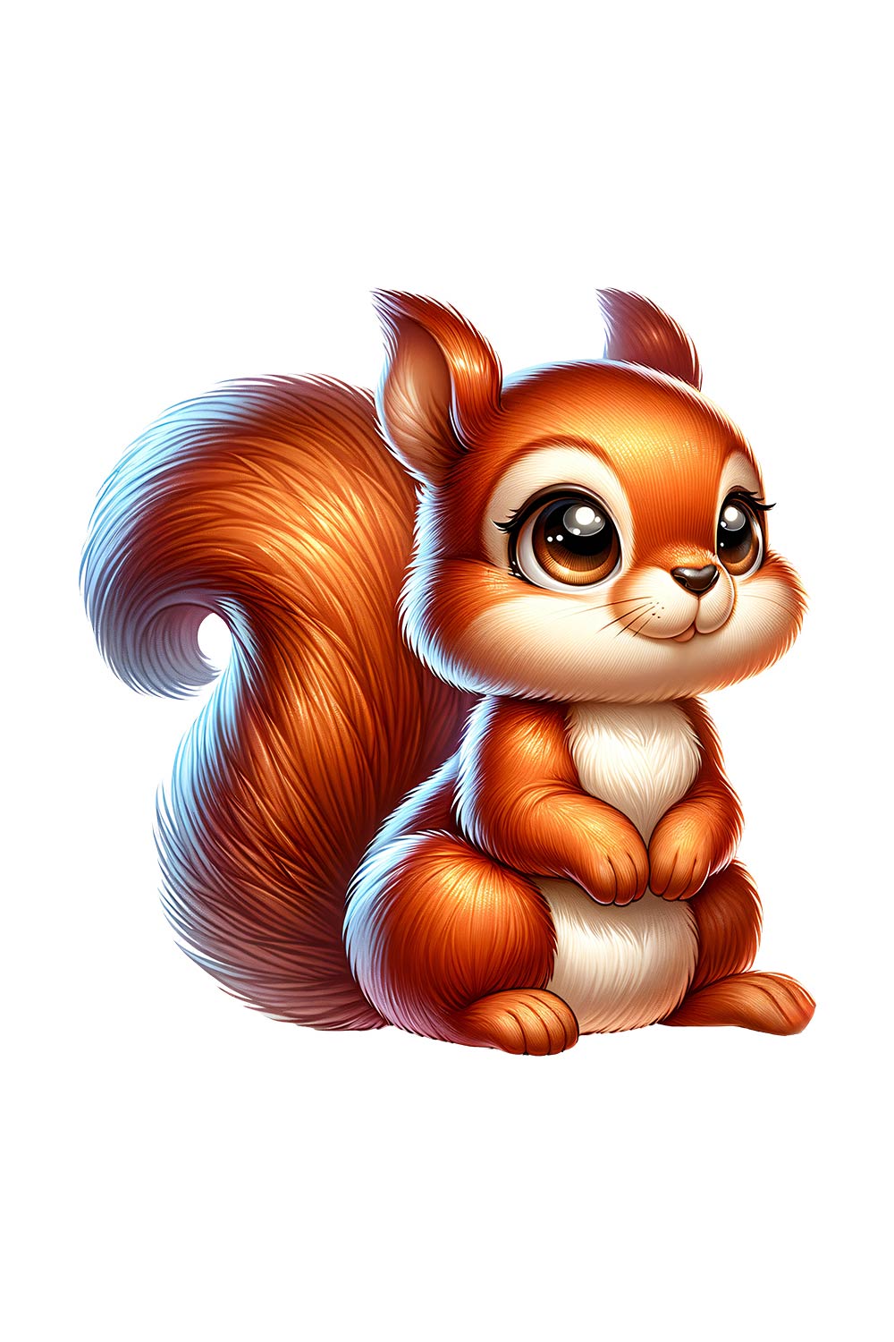 Cute Squirrel Clipart | Animals Clipart | PNG pinterest preview image.