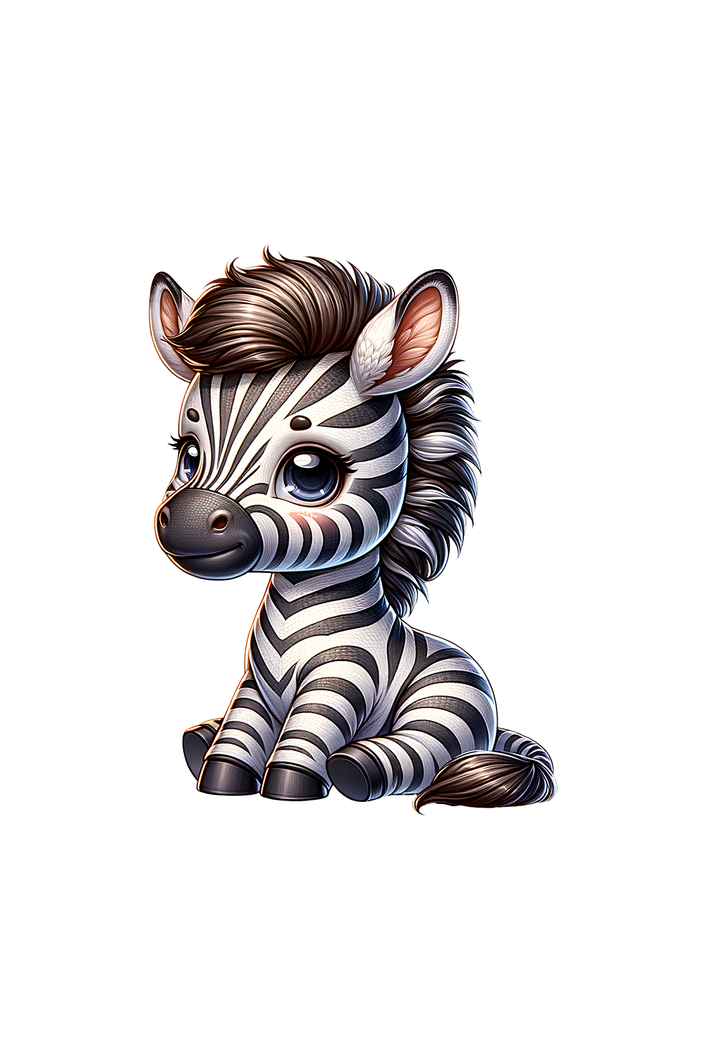 Cute Zebra Clipart | Animals Clipart | PNG pinterest preview image.