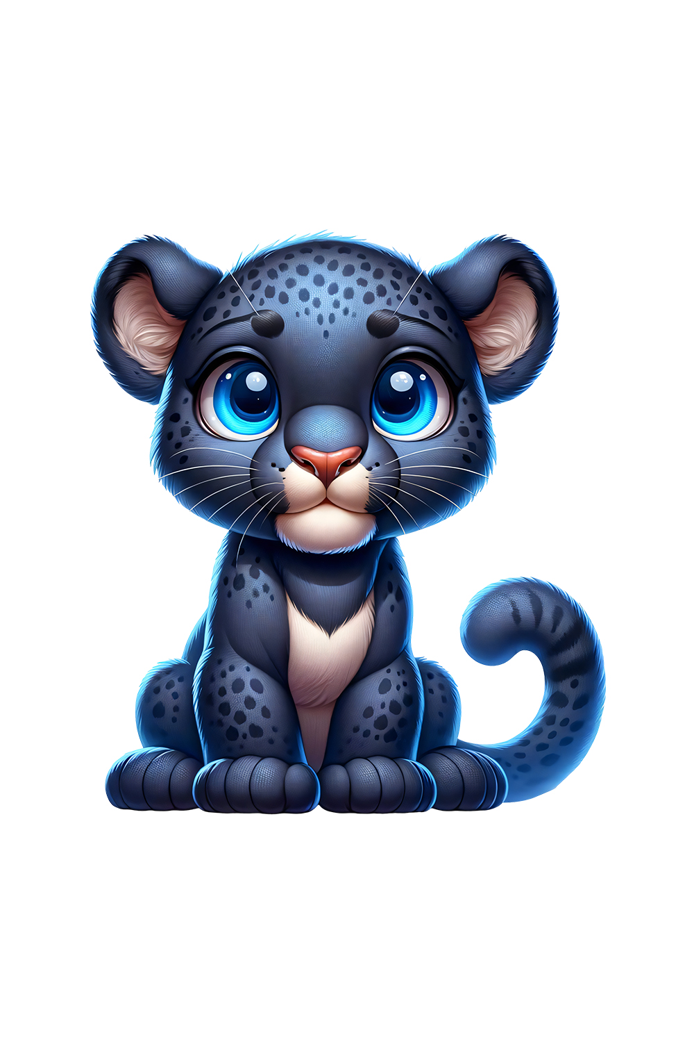 Cute Black Panther Clipart | Animals Clipart | PNG pinterest preview image.