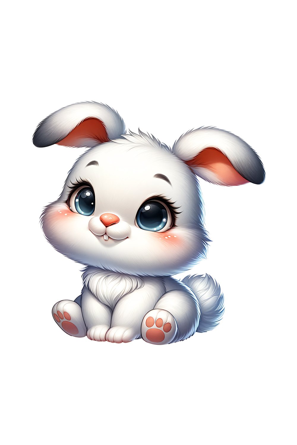 Cute Rabbit Clipart | Animals Clipart | PNG pinterest preview image.