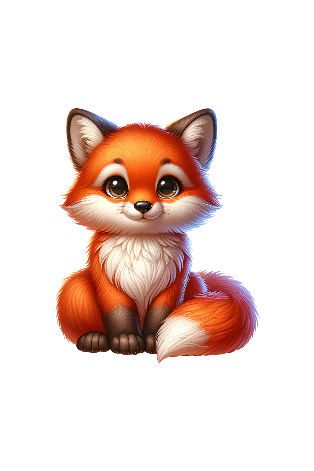 Cute Fox Clipart | Animals Clipart | PNG pinterest preview image.