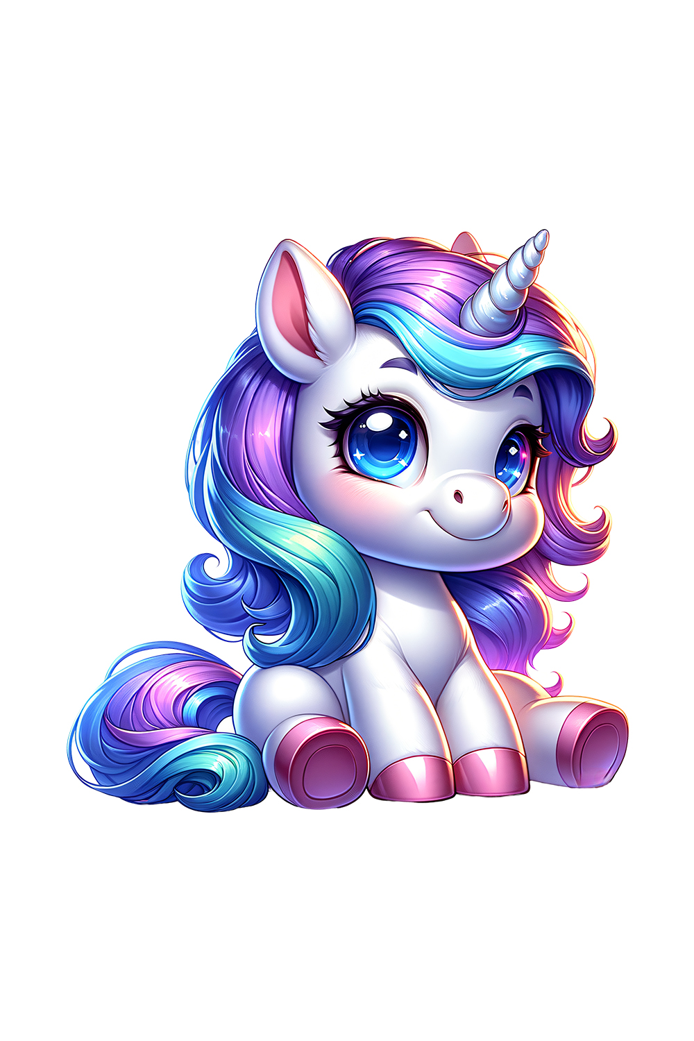 Cute Unicorn Clipart | Animals Clipart | PNG pinterest preview image.