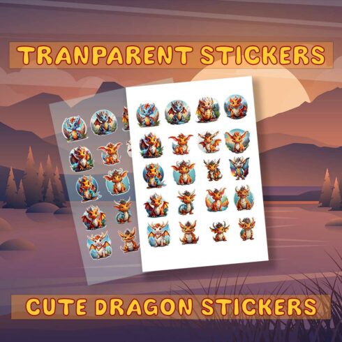 Ultimate Pack of Dragon Stickers cover image.