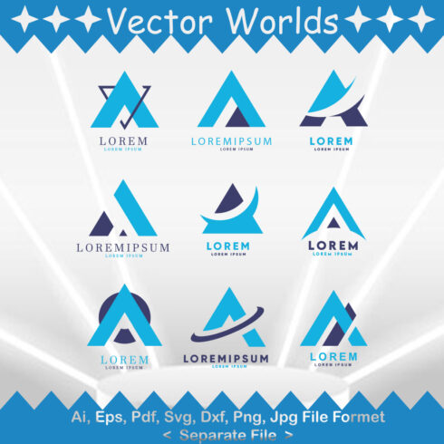 A Letter Logo SVG Vector Design cover image.