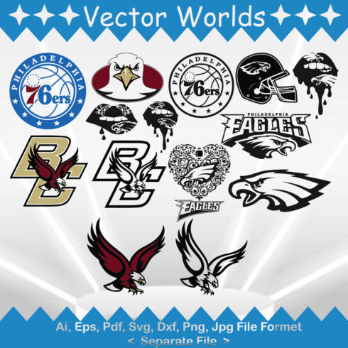 Philadelphia Eagles SVG Vector Design cover image.