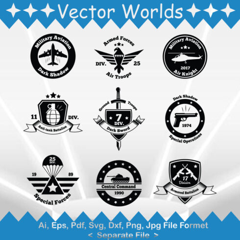 Military Logo SVG Vector Design cover image.
