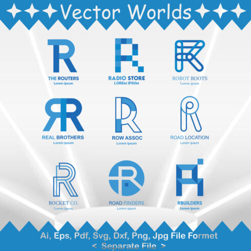 R Logo SVG Vector Design cover image.