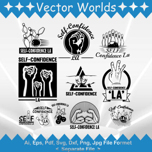 Confidence T Shirt Design SVG Vector Design cover image.