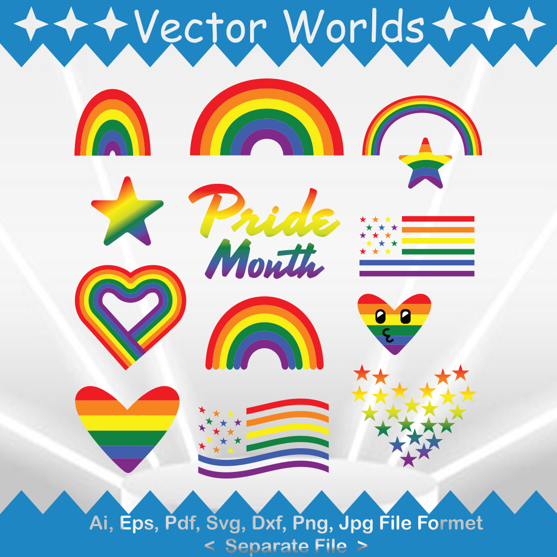 LGBT SVG Vector Design cover image.