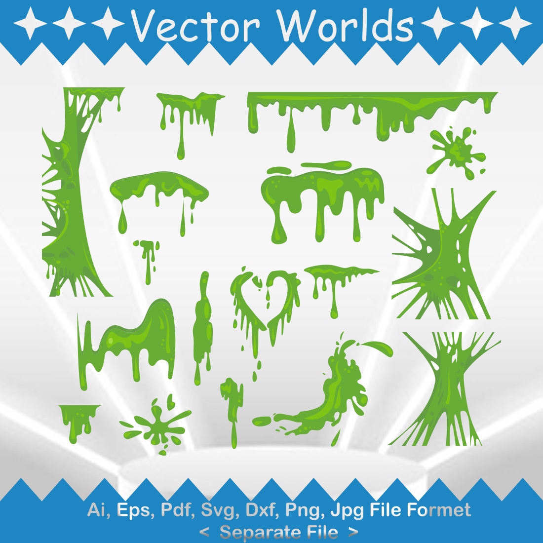Slime SVG Vector Design preview image.