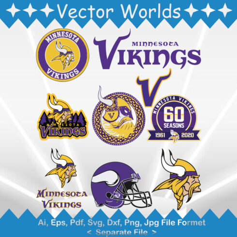 Minnesota Vikings Logo SVG Vector Design cover image.