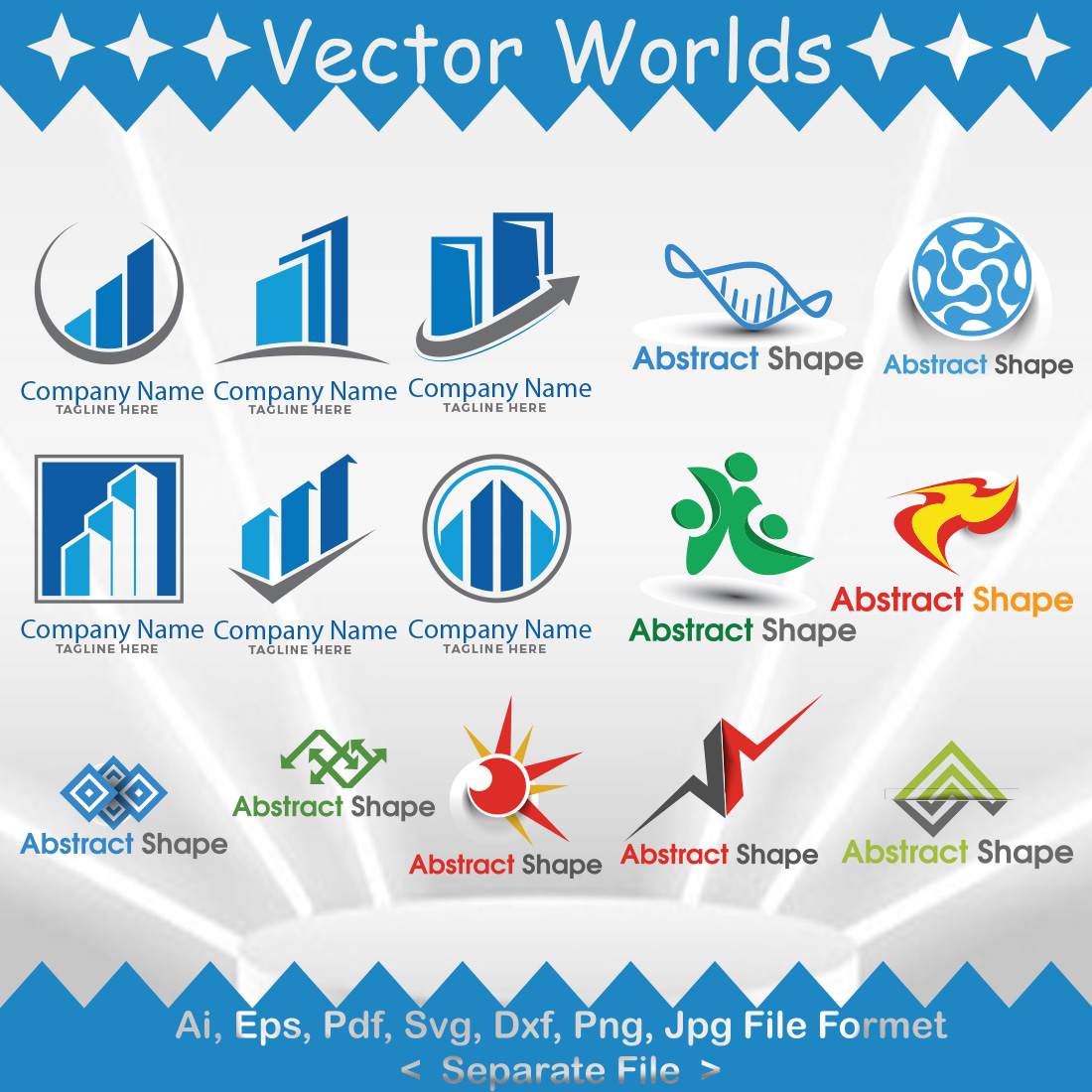 Logo Template SVG Vector Design preview image.