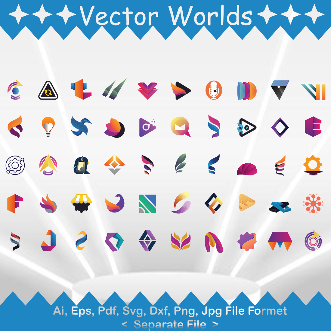 2D Logo SVG Vector Design preview image.