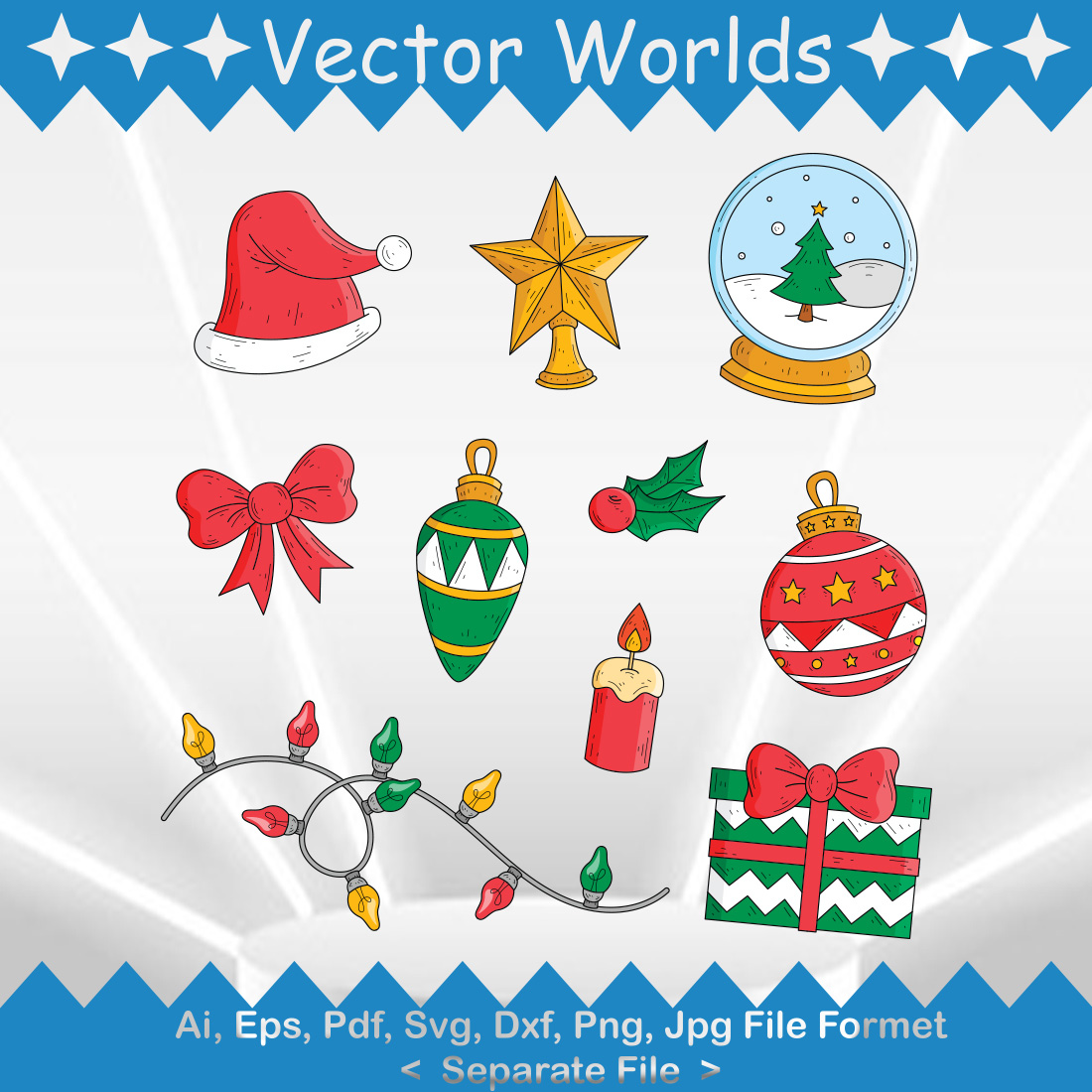ORTHODOX CHRISTMAS SVG Vector Design preview image.