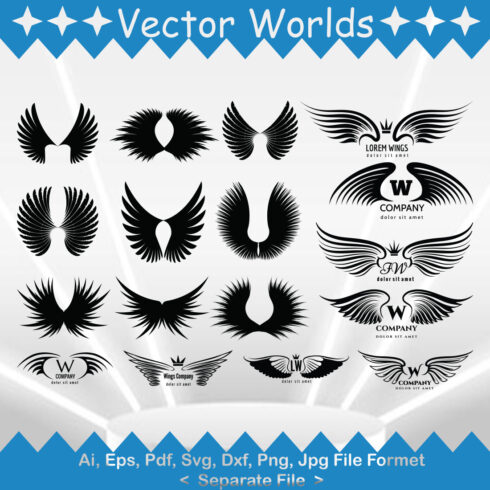 Eagle Wings SVG Vector Design cover image.