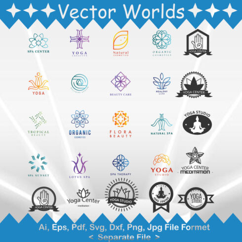 Yoga Logo SVG Vector Design cover image.