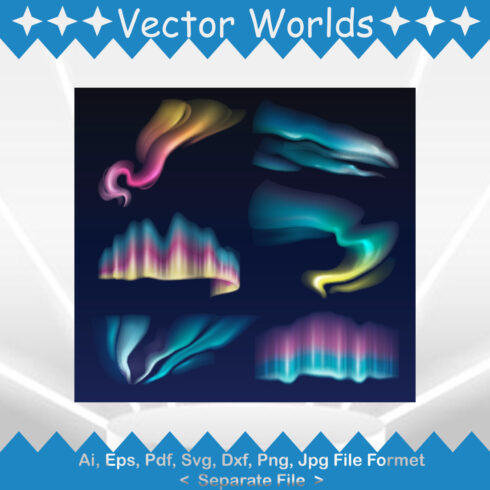 Northern Light SVG Vector Design cover image.