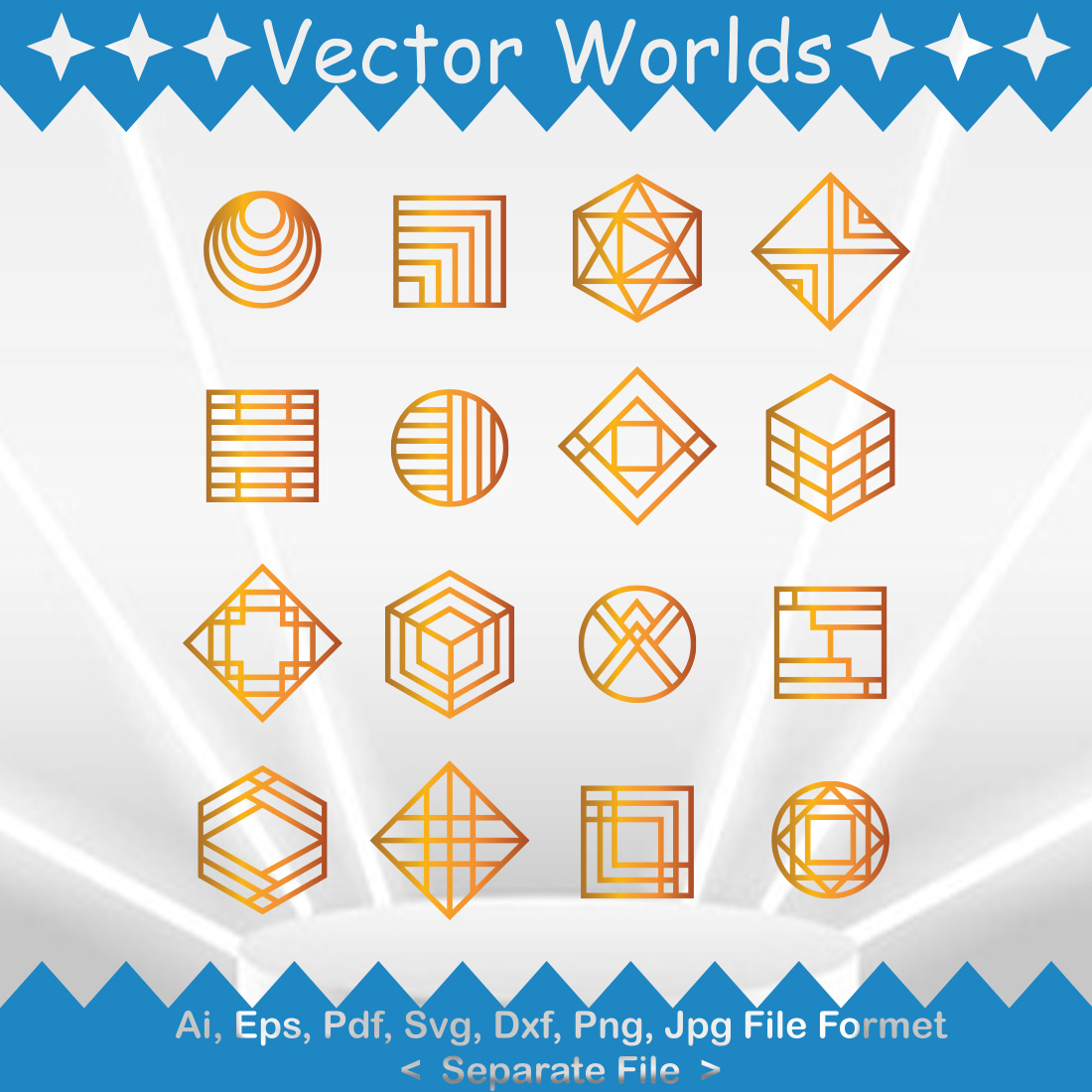 Square Logo SVG Vector Design preview image.