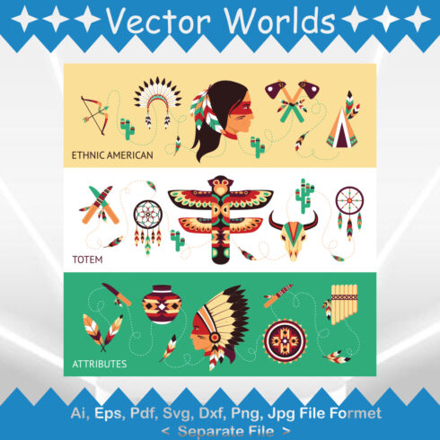 Ethnic SVG Vector Design cover image.