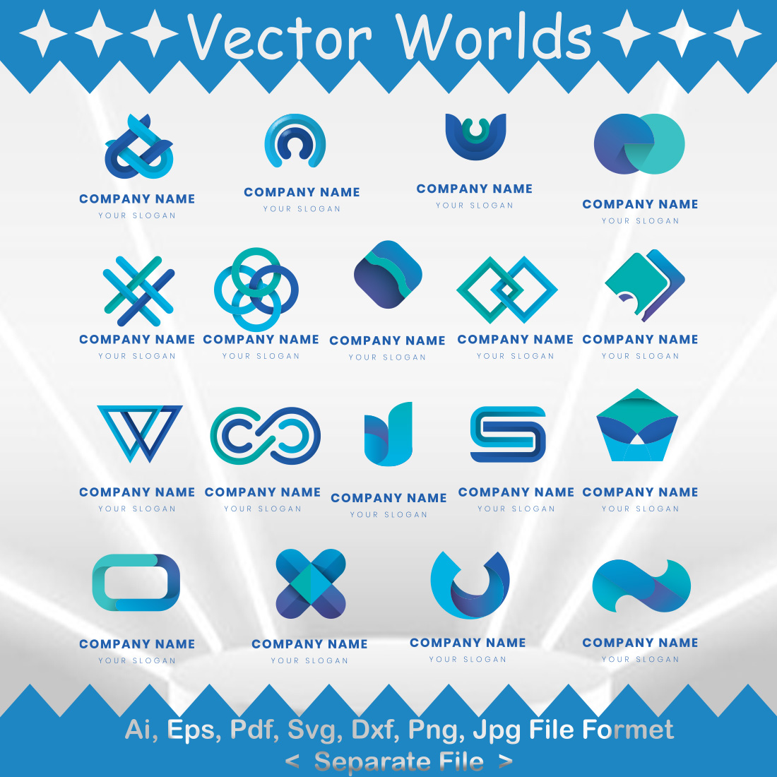 Logo Template SVG Vector Design preview image.