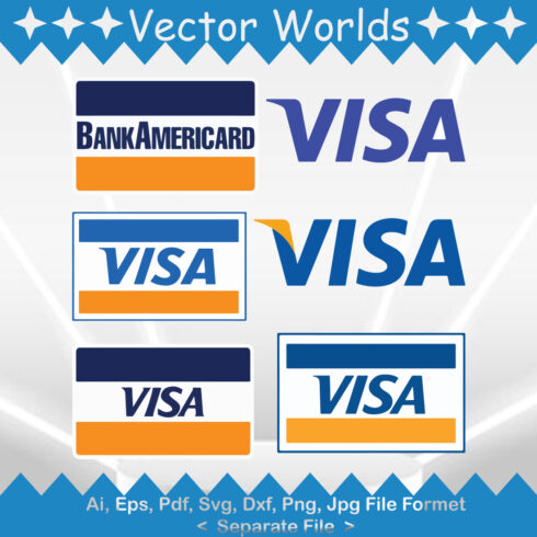 Visa Logo SVG Vector Design cover image.
