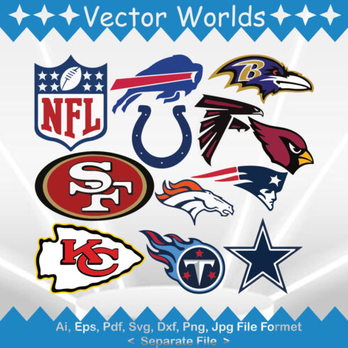 Nfl Team Logo SVG Vector Design cover image.