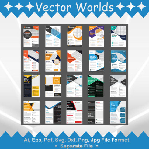 Flyer SVG Vector Design cover image.