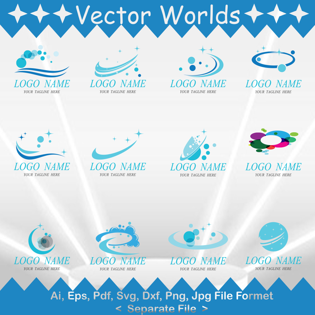 Cleaning Logo SVG Vector Design preview image.