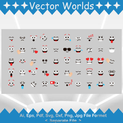 Smile SVG Vector Design cover image.