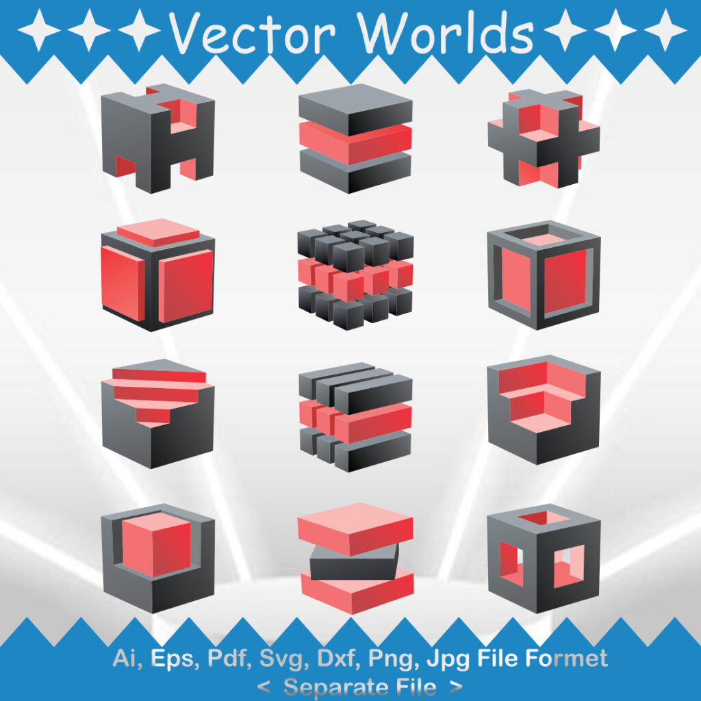 Cubes Logo SVG Vector Design - MasterBundles