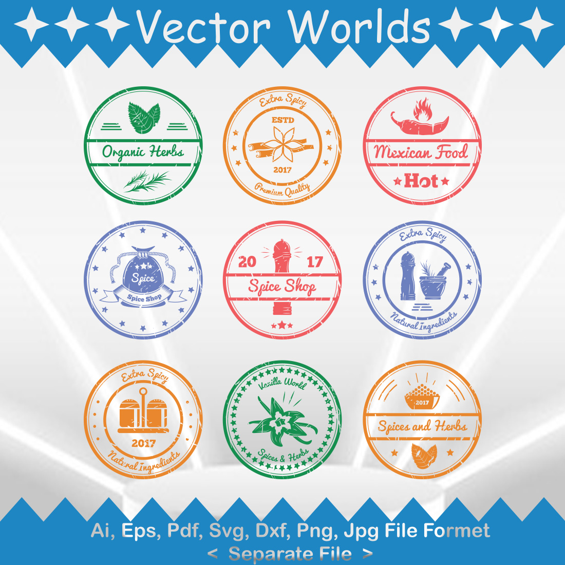 Stamps SVG Vector Design preview image.