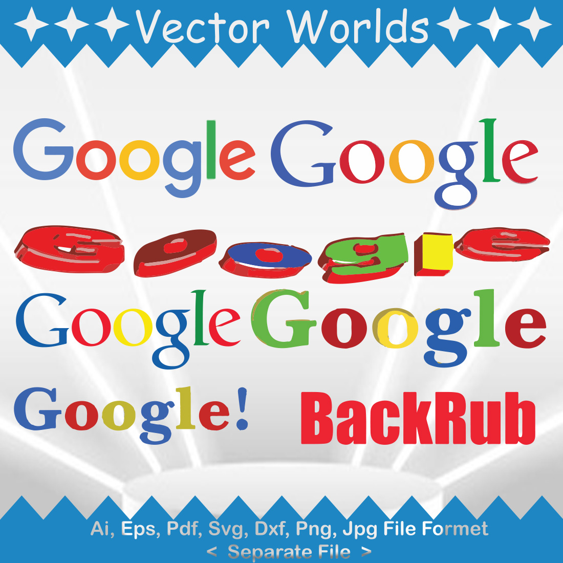 Google Logo SVG Vector Design preview image.