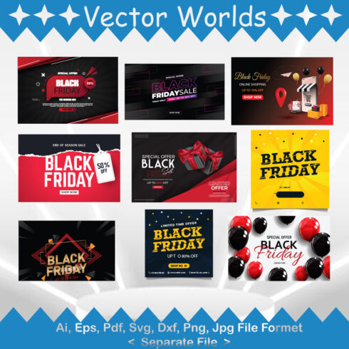 Black Friday SVG Vector Design cover image.