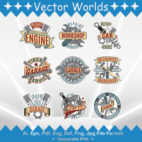 Garage Logo SVG Vector Design cover image.