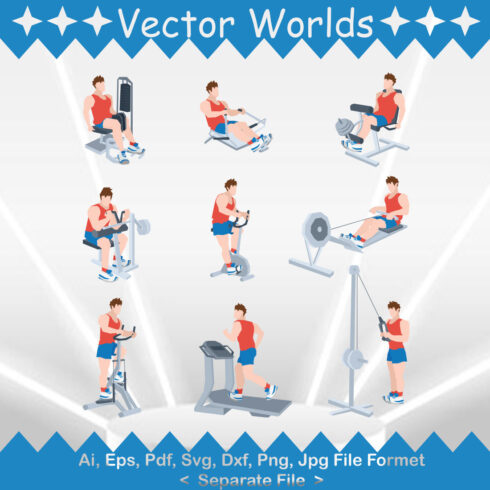 Cardio Exercise SVG Vector Design cover image.