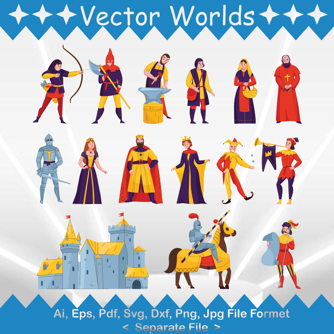 Ancient Rome SVG Vector Design preview image.