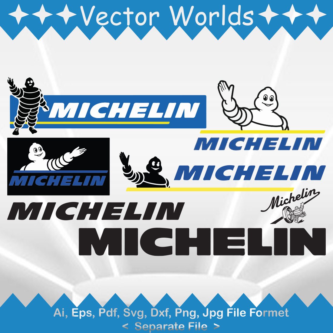 Michelin Logo SVG Vector Design preview image.