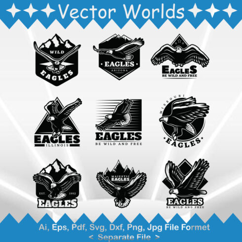 Eagle Logo SVG Vector Design cover image.
