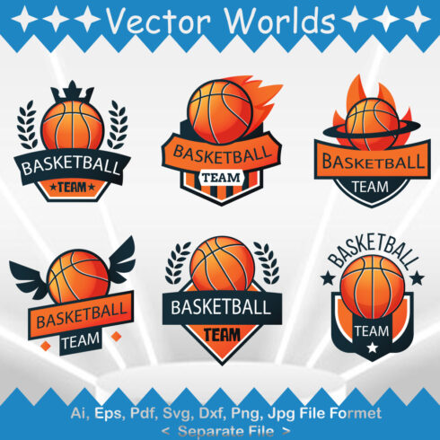 Basketball Logo SVG Vector Design cover image.