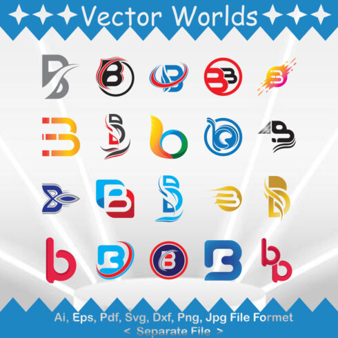 B Logo SVG Vector Design cover image.